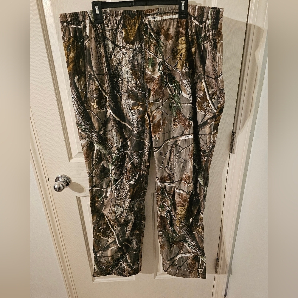 Russell Outdoors NWT Pants Mens Realtree AP Hunting Camo Deer Side Zip Size 2XL